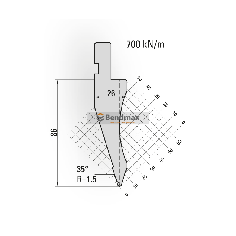 press brake tool- amada-acute punch11.104