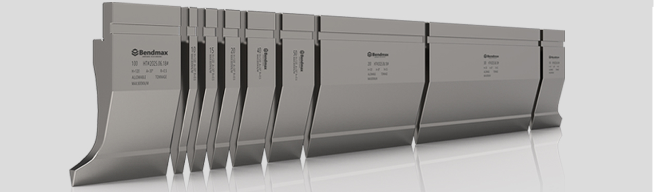 Diagram of sectionalized press brake tooling