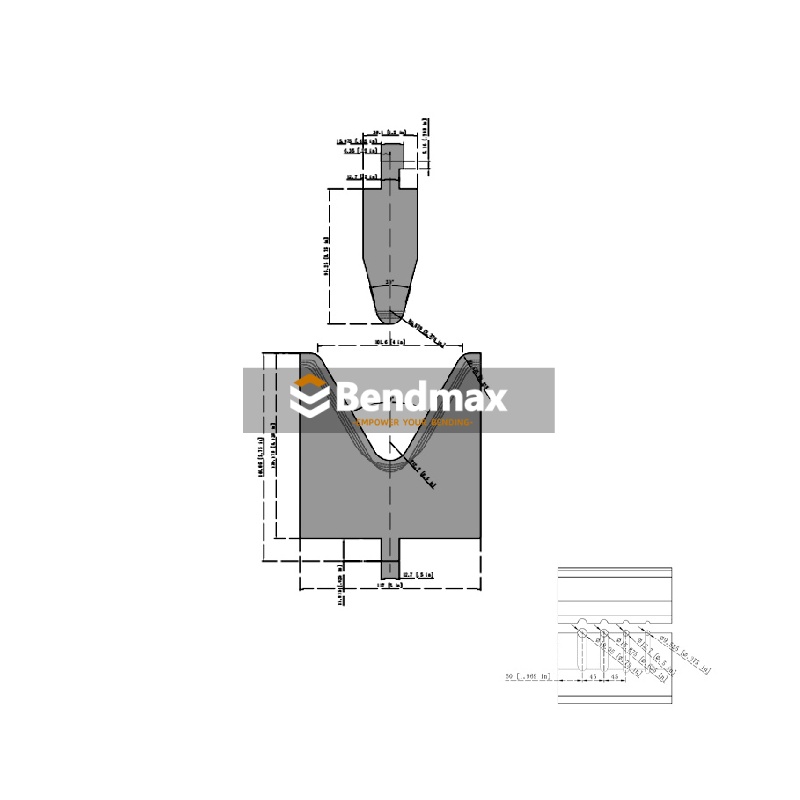 Rod Bending punch and die