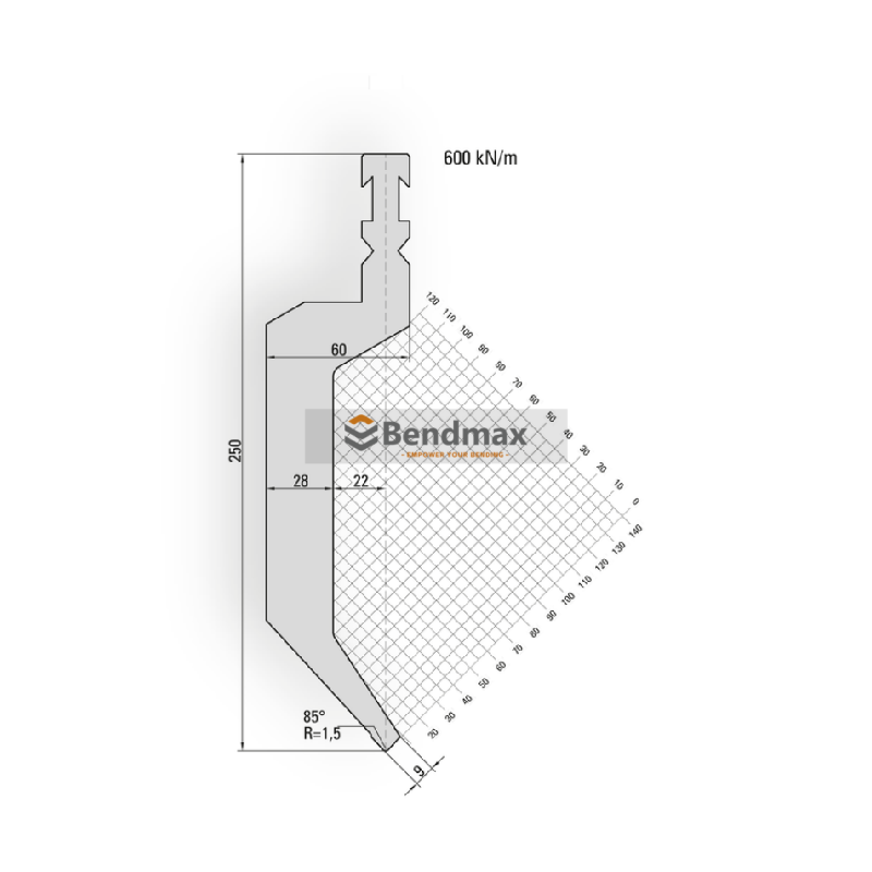 bystronic press brake tool - European punches  14160