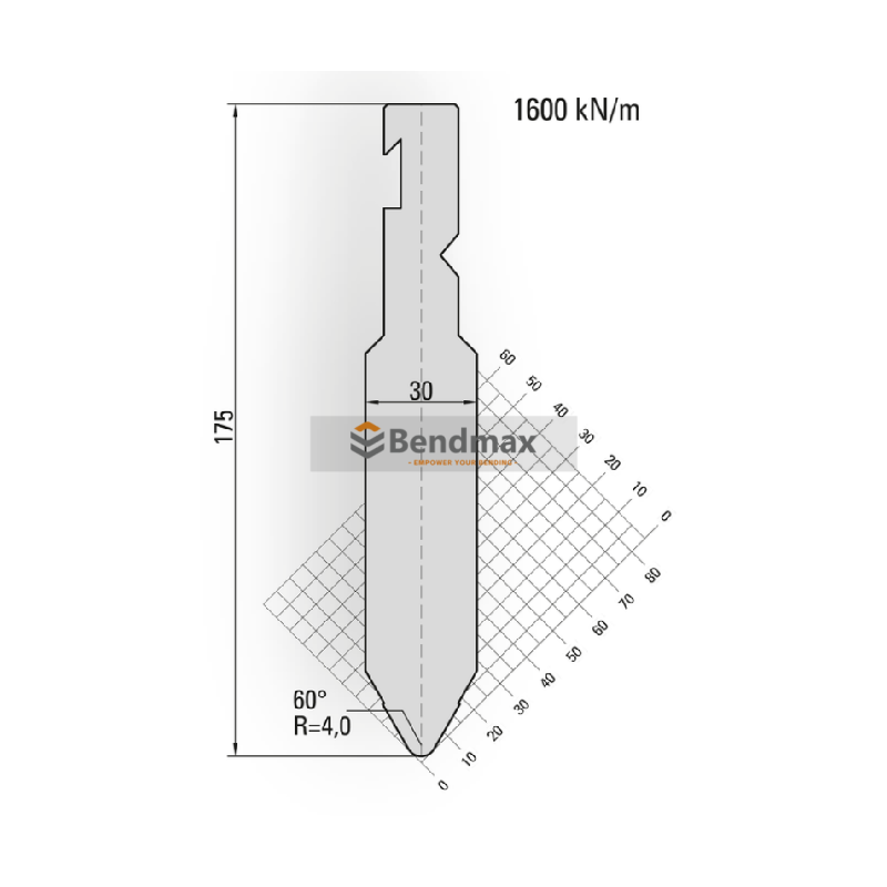 press brake tool- bystronic straight European punch 14157