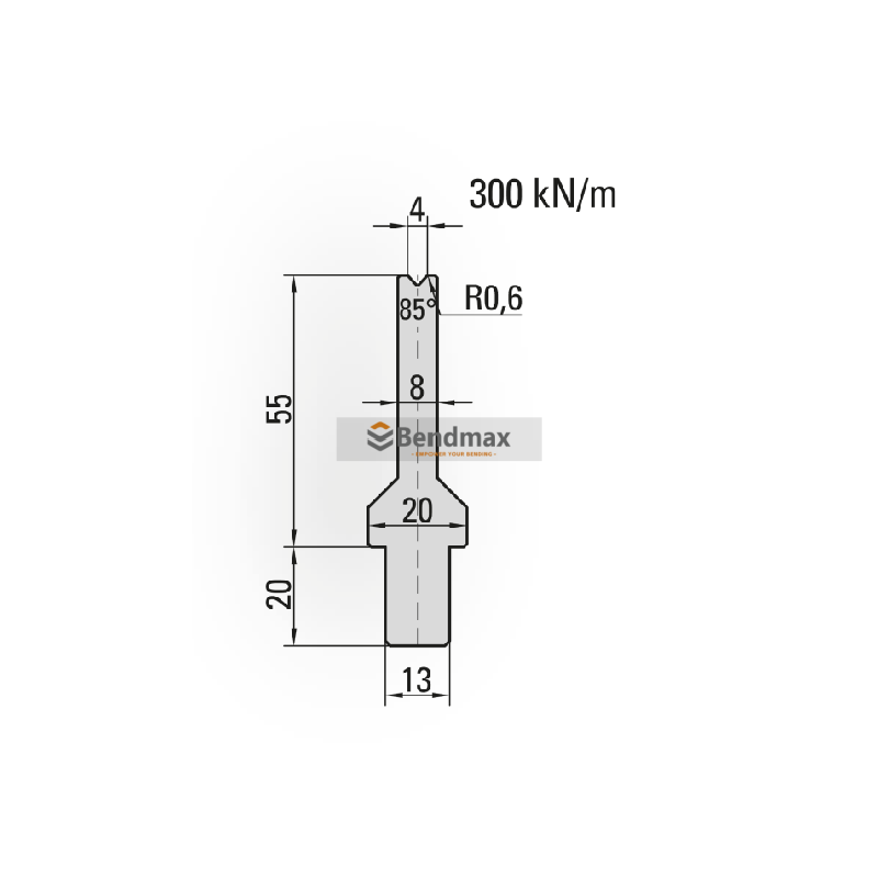 press brake tool bystronic system  die 24.100
