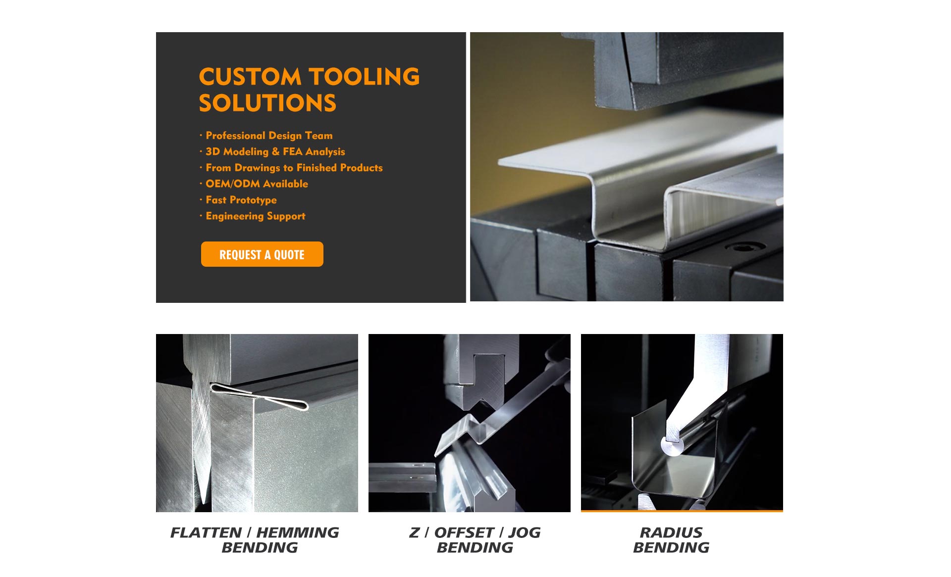 Benmax special press brake tooling